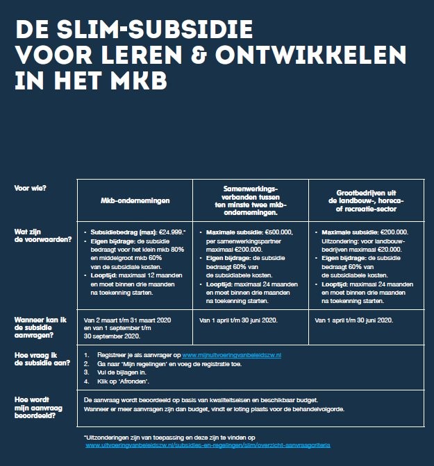 Versterken Van Leercultuur MKB-organisaties Met Behulp Van SLIM-subsidie